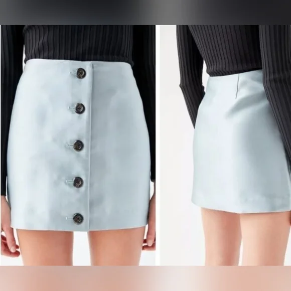 Urban Outfitters Blue Mini Skirt Size Small - Picture 1 of 5